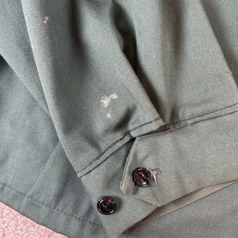 True Vintage 60s Big Mac Penn Prest Work Jacket Men's XL Green Full Zip Workwear - Picture 5 of 16